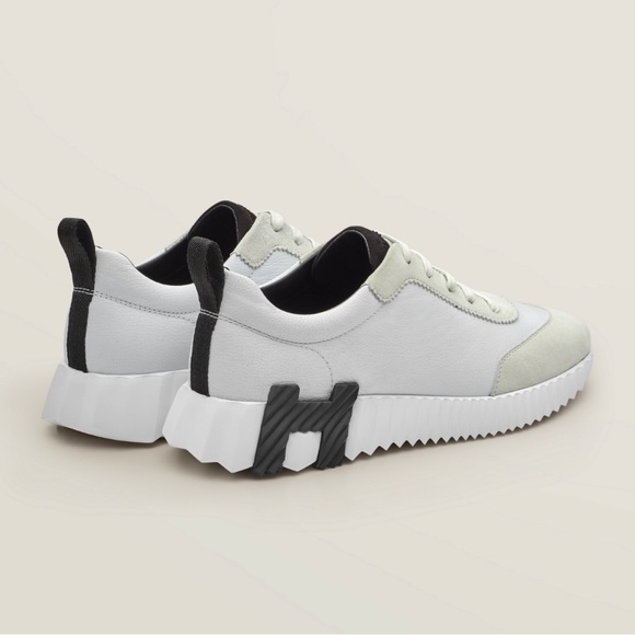 Hermes leather bouncing sneakers size 38.5 - Picture 2 of 12